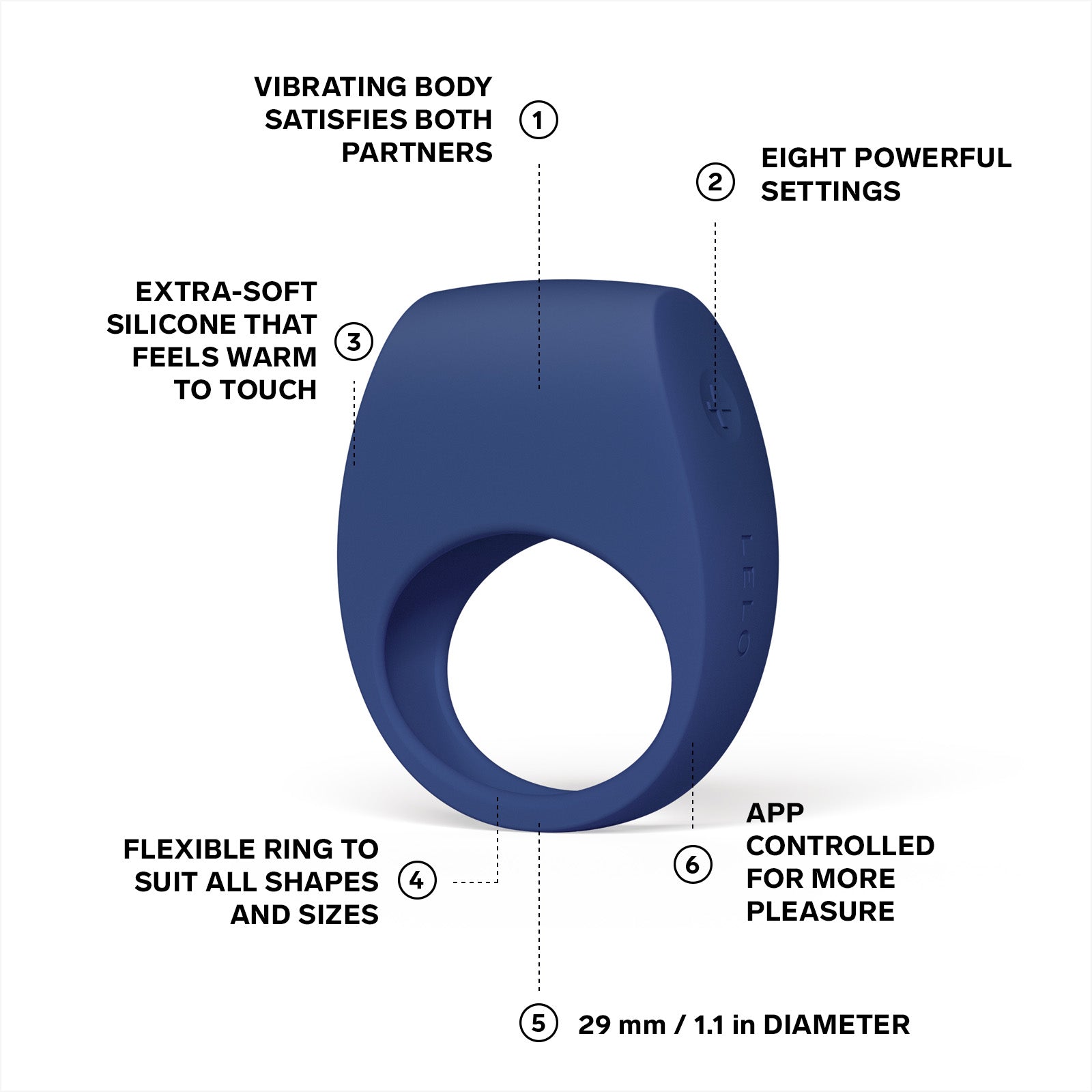 LELO Tor 3 Vibrations-Penisring App-gesteuert