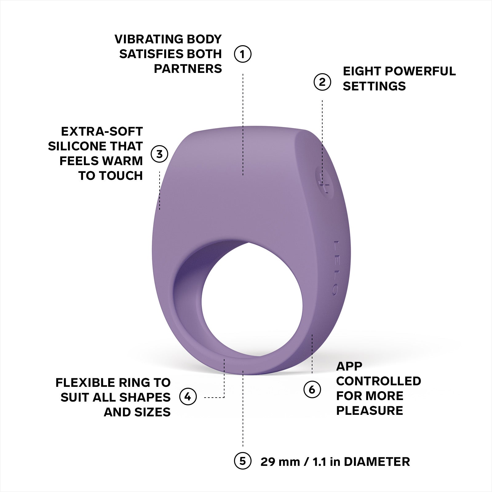 LELO Tor 3 Vibrations-Penisring App-gesteuert