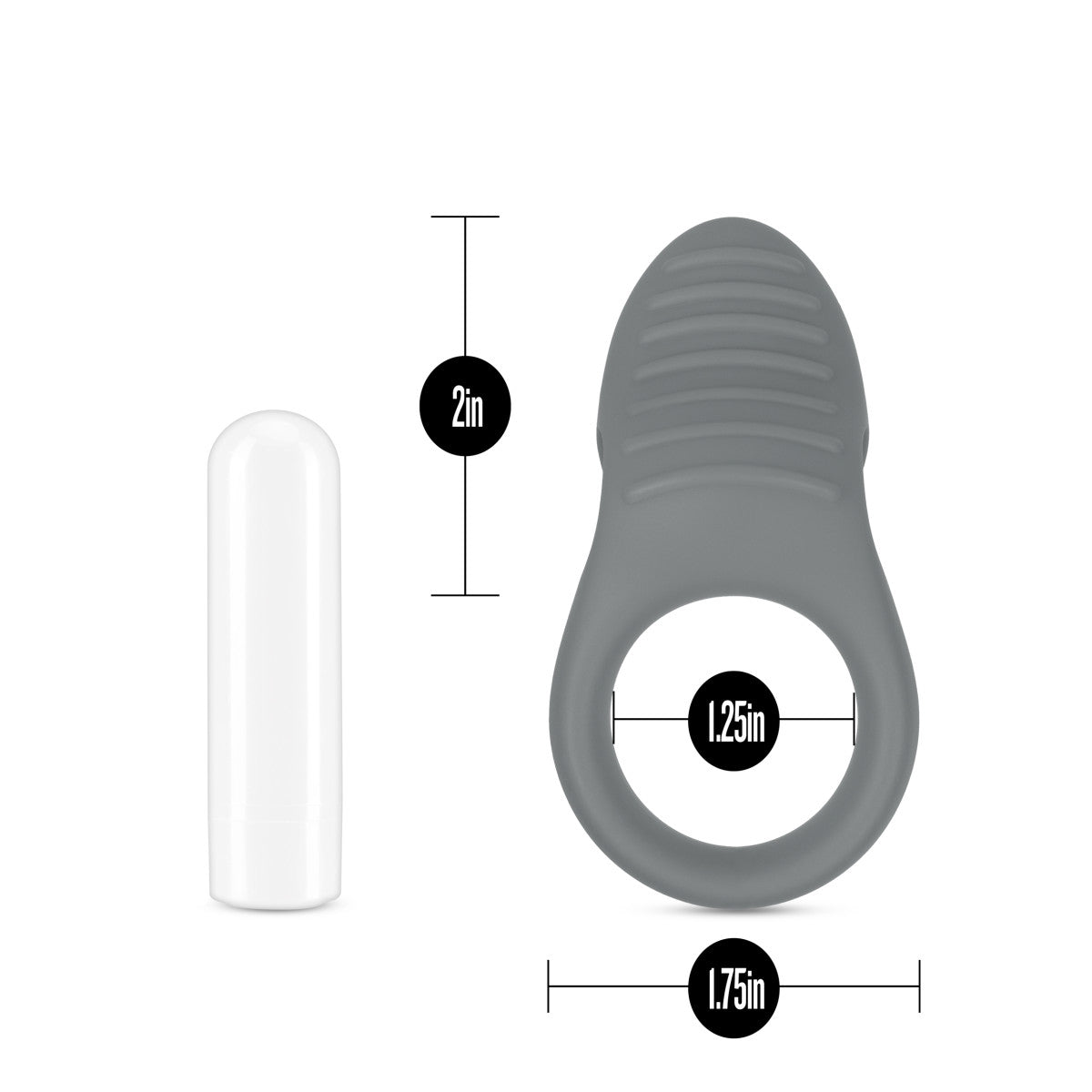 Blush Noje Slate Rechargeable Vibrating Cock Ring