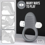 Blush Noje Slate Rechargeable Vibrating Cock Ring