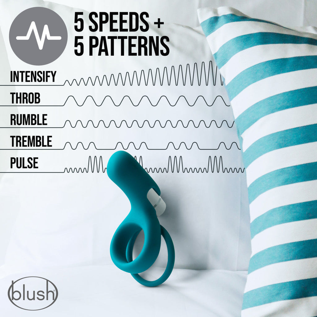 Blush Noje Juniper Wiederaufladbarer Vibrations-Penisring