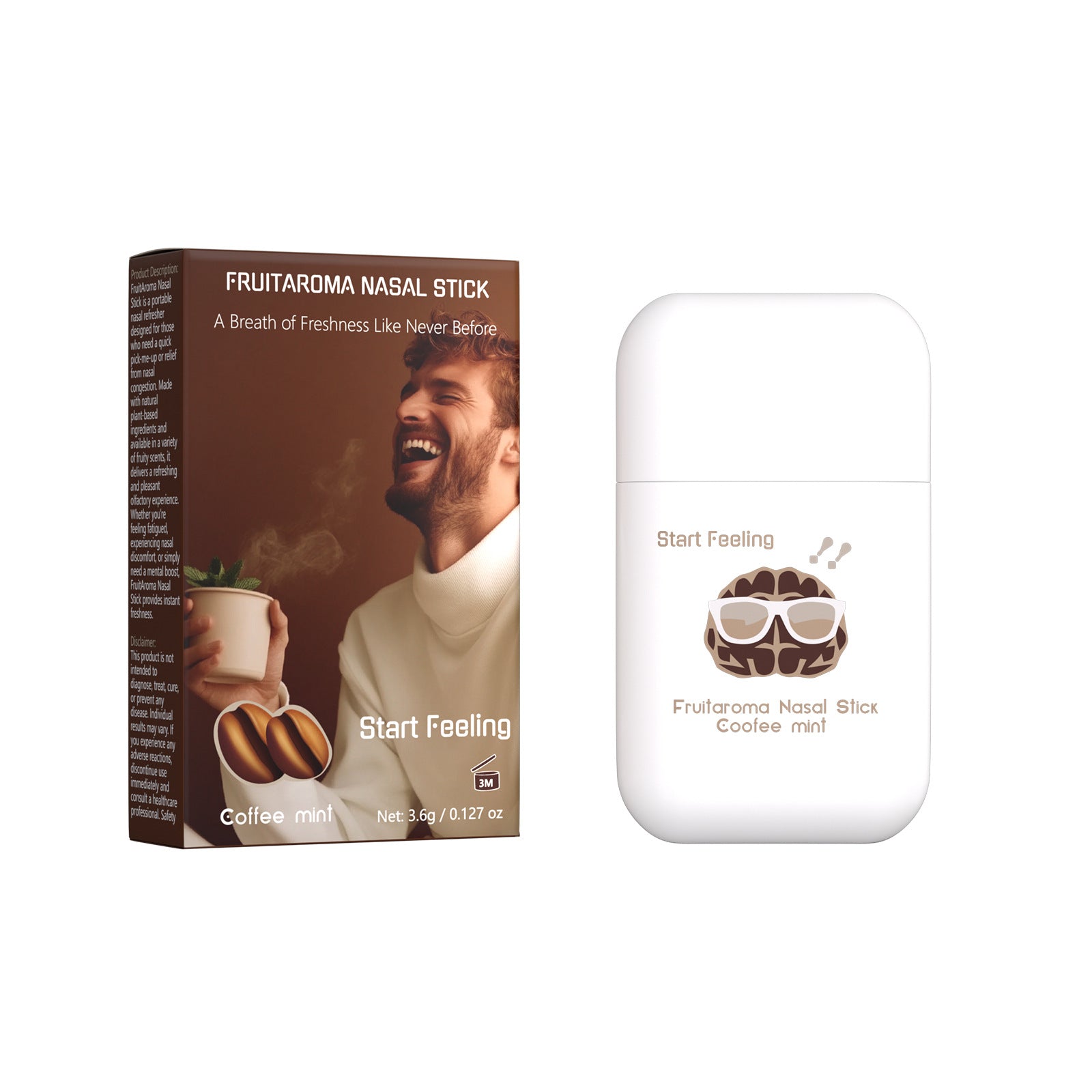 CAUSONE Start Feeling Fruit Aromatherapy Nasal Inhaler Stick