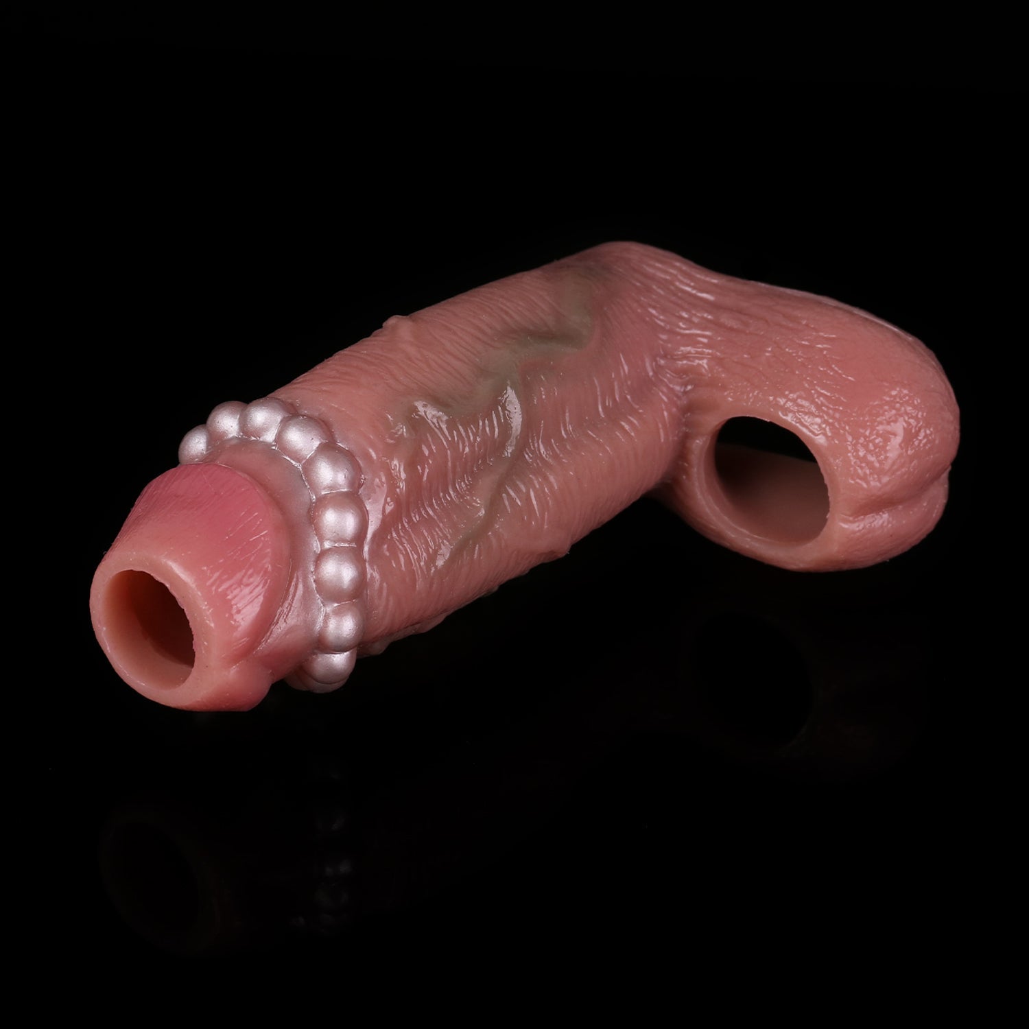 Kranzperlen-Sattelgurt Realistische Hülle für 6,1-Zoll-Schwanz