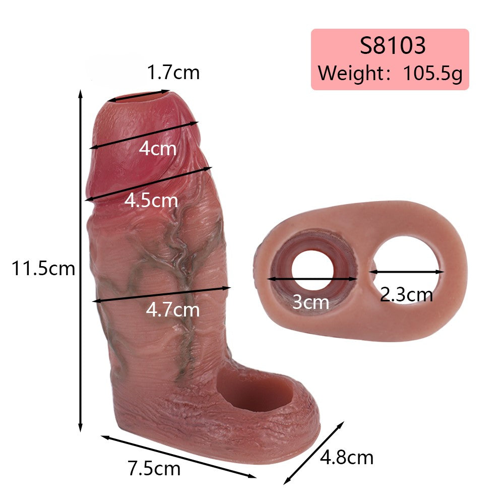 Khaba Realistic Cock Sleeve 4.5-Inch