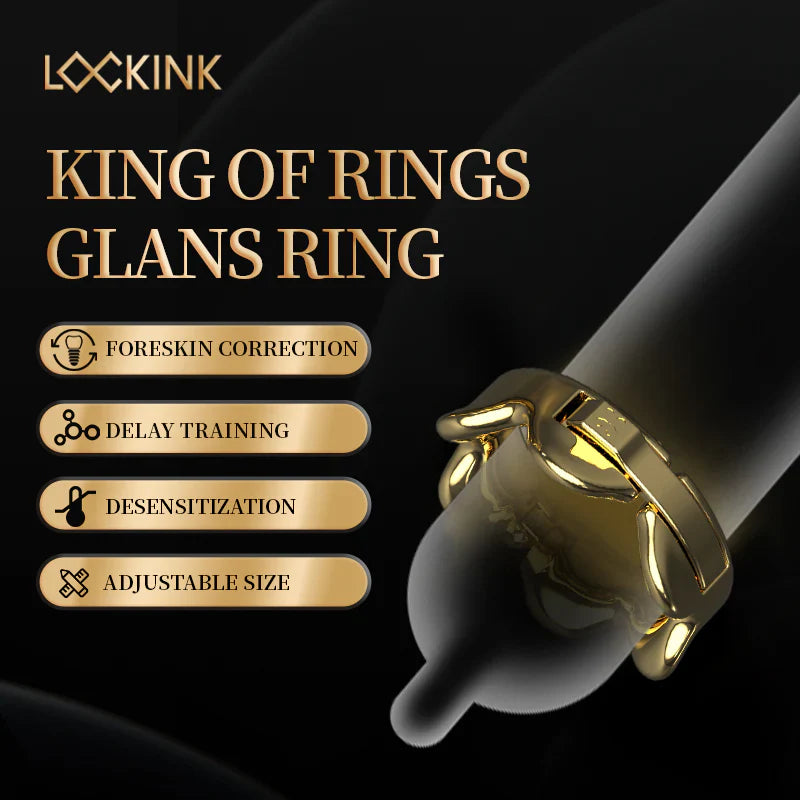 LOCKINK Kings Of Glans Ring Cock Ring & Foreskin Retainer