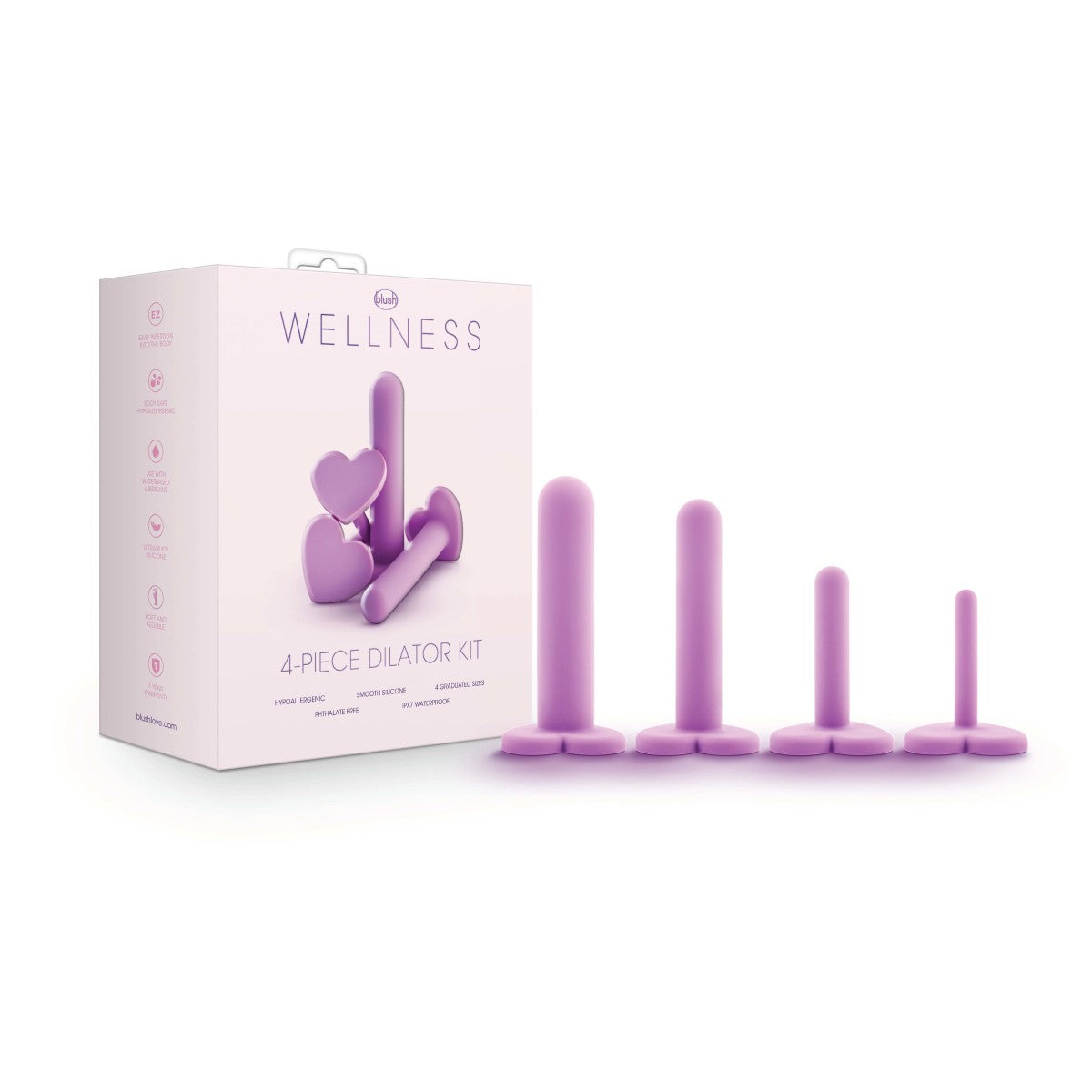 Blush Wellness 4-teiliges Dilator-Set für die vaginale, anale Öffnung & Tiefe
