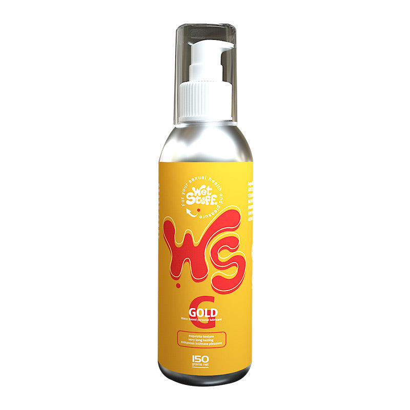 Wet Stuff Gold No-Rinse Water-Based Lubricant 150g