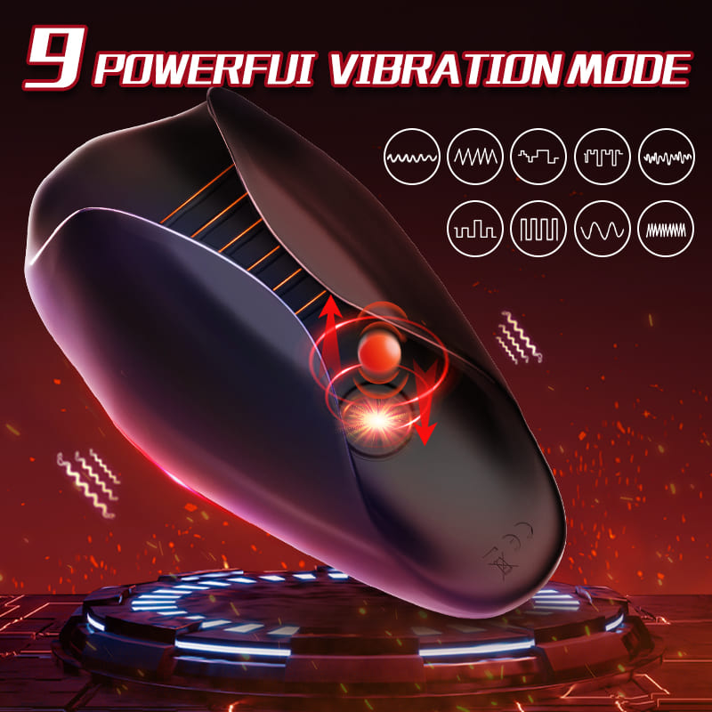 Black Eagle Pulse Tapping Vibrating Male Masturbator