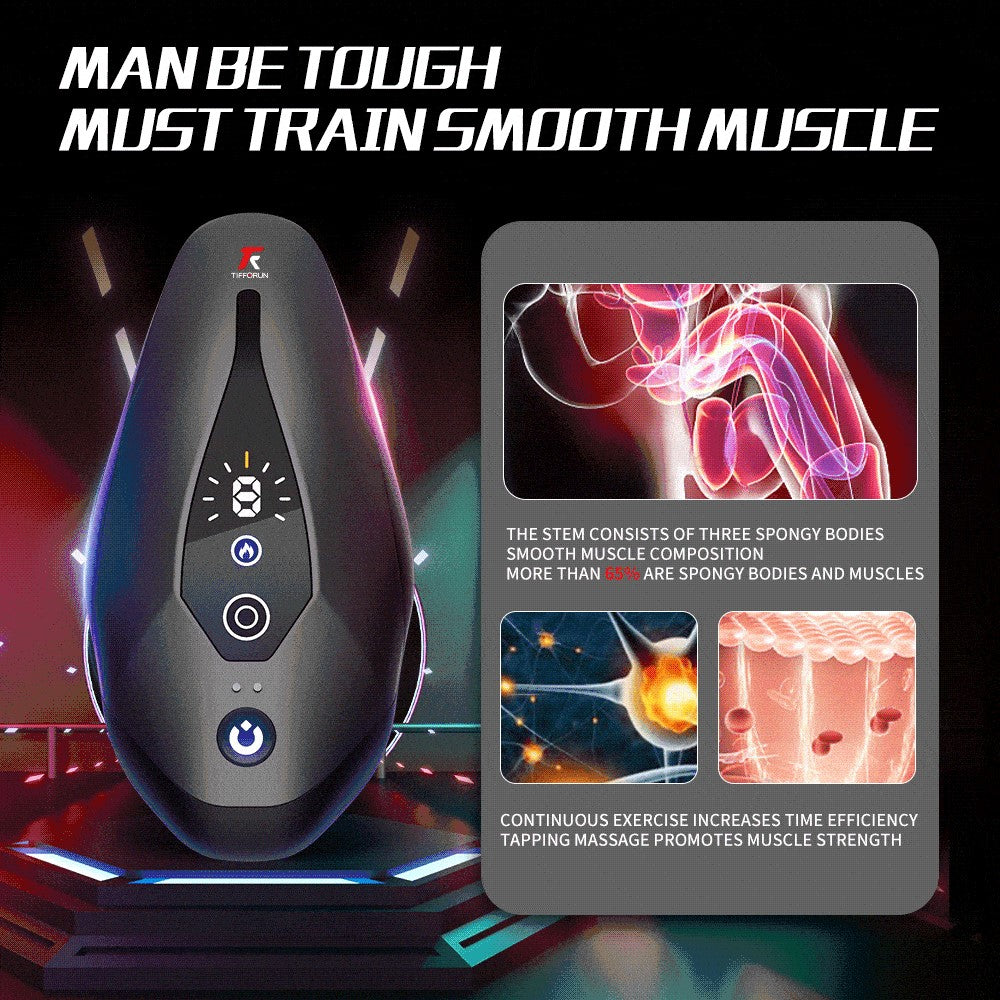 Black Eagle Pulse Tapping Vibrating Male Masturbator