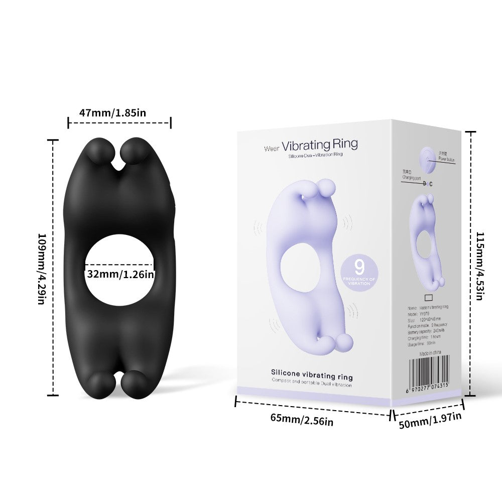 Bunny Wearable Clitoral Vibrating Cock Ring App Controlled
