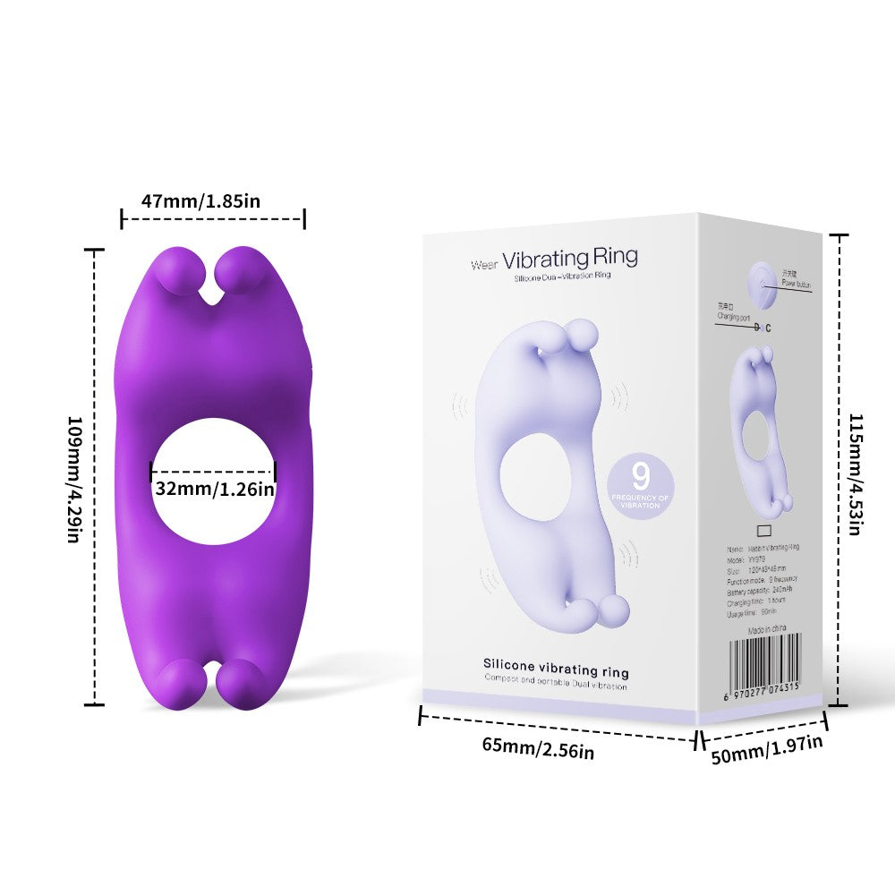 Bunny Wearable Clitoral Vibrating Cock Ring App Controlled