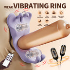 Butterfly Wearable Clitoral Vibrating Cock Ring App Controlled