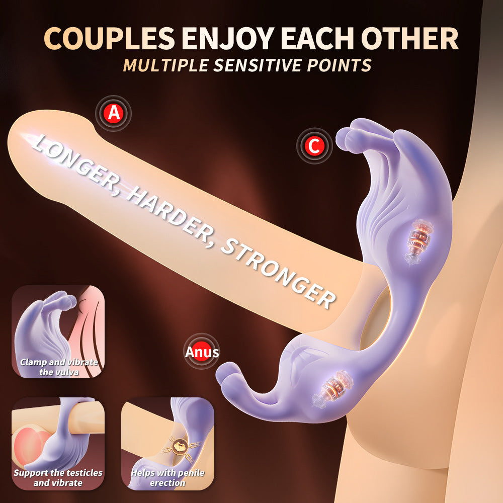 Butterfly Wearable Clitoral Vibrating Cock Ring App Controlled