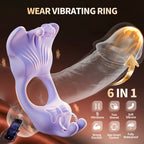 Butterfly Wearable Clitoral Vibrating Cock Ring App Controlled