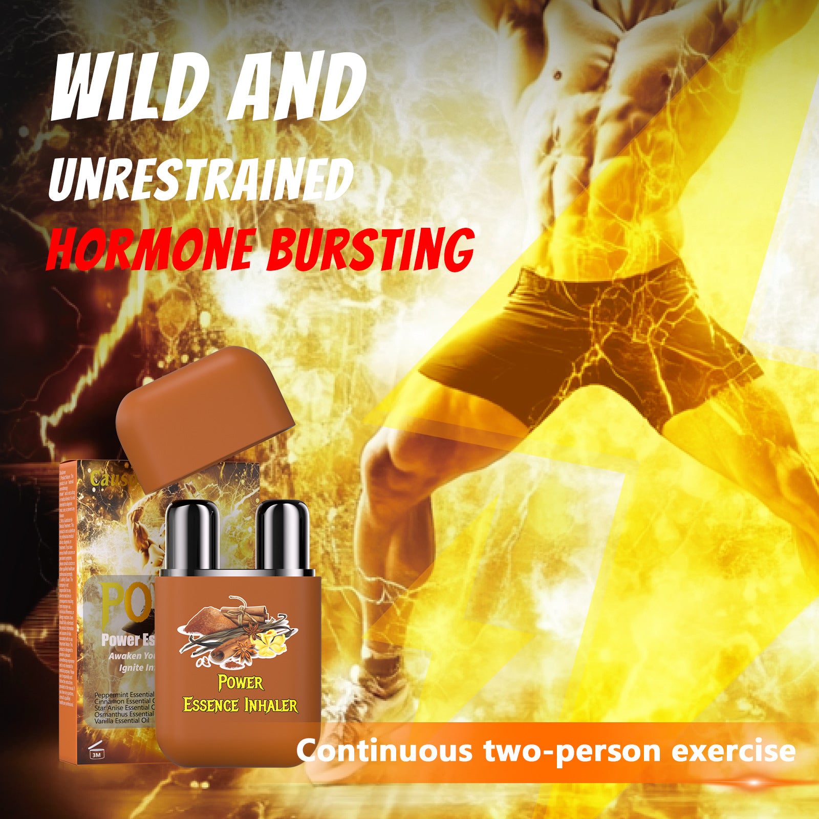 CAUSONE POWER Cinnamon Vanilla Aromatherapy Nasal Inhaler Stick