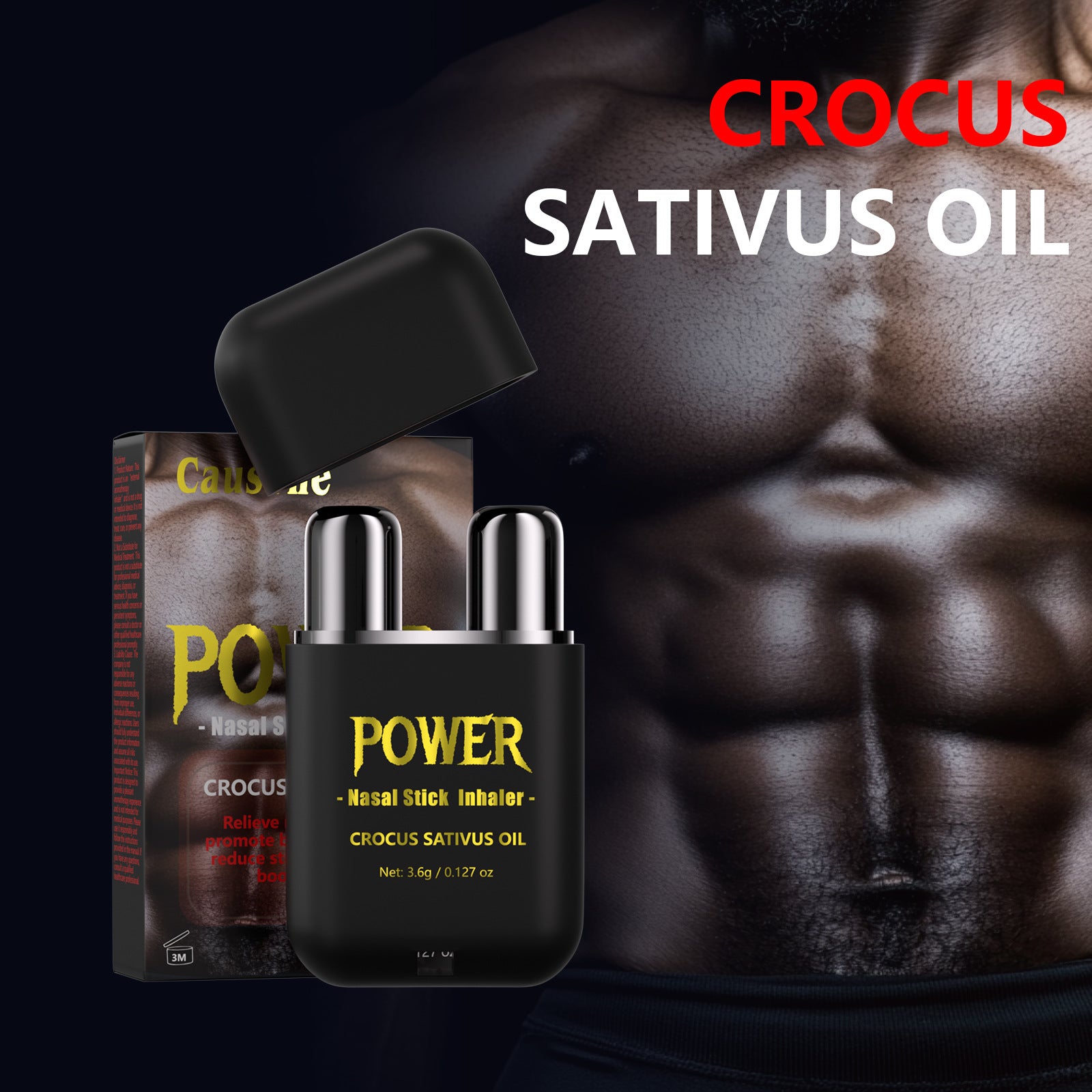 CAUSONE POWER Crocus Sativus Aromatherapy Nasal Inhaler Stick