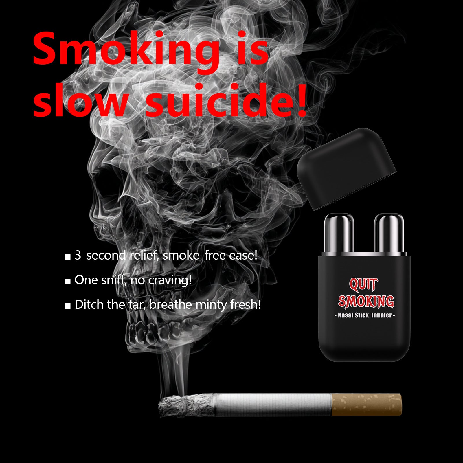 CAUSONE QUIT SMOKING Watermelon Aromatherapy Nasal Inhaler Stick