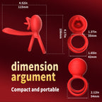 Dragon Tongue 2-in-1 Leck- & Vibrations-Hodenring App gesteuert