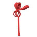Dragon Tongue 3-in-1 Licking & Vibrating Cock Ring App Controlled