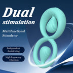 Dual Stimulation Clit Vibrating Cock Ring Remote & App Controlled