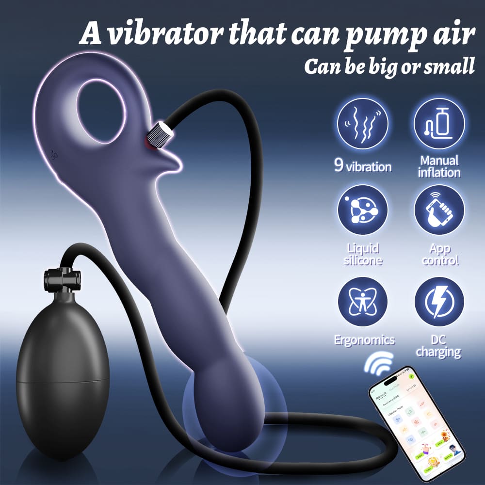 Explorer Inflatable Vibrating Prostate Massager App-Controlled