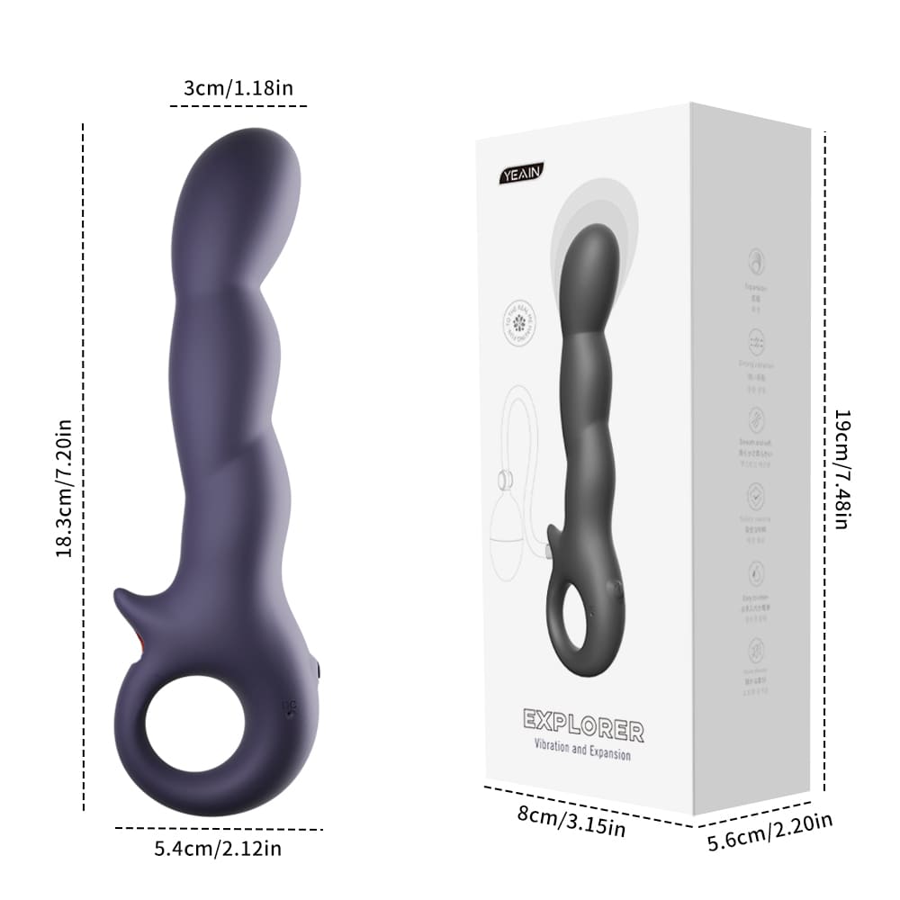 Explorer Inflatable Vibrating Prostate Massager App-Controlled