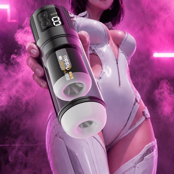 GALAKU Cyber Warrior Thrusting & Rotating Male Masturbator App-Controlled
