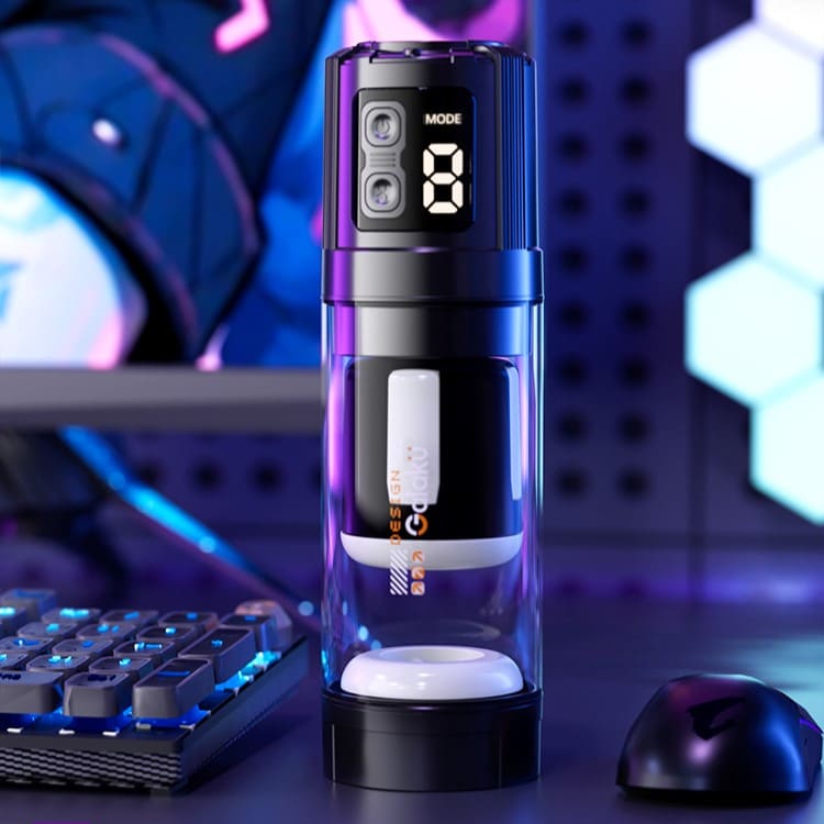 GALAKU Cyber Warrior Thrusting & Rotating Male Masturbator App-Controlled