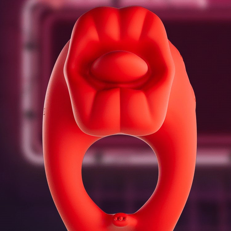 GALAKU Kiss Licking & Vibrating Cock Ring App Controlled
