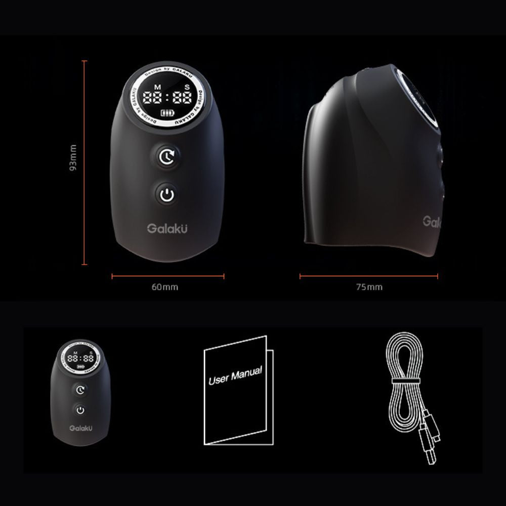GALAKU Timer Vibrating & Tapping Male Masturbator App-Controlled