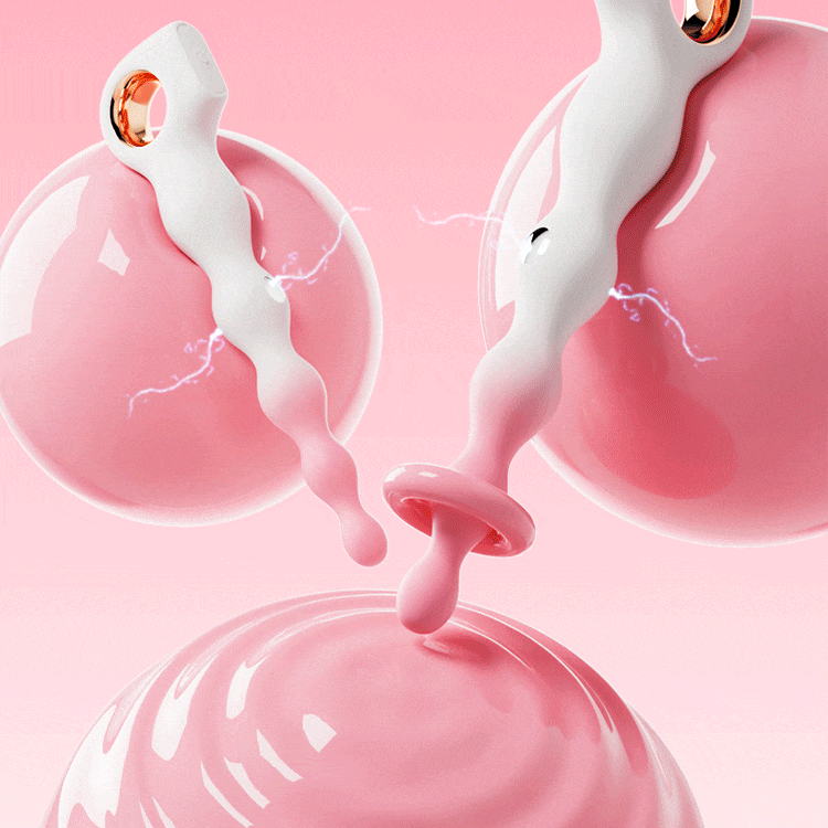 Jiuuy Pistil Electro Shock Vibrating Anal Beads