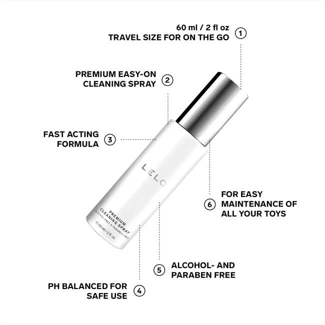 LELO Antibacterial Toy Cleaning Spray 60ml