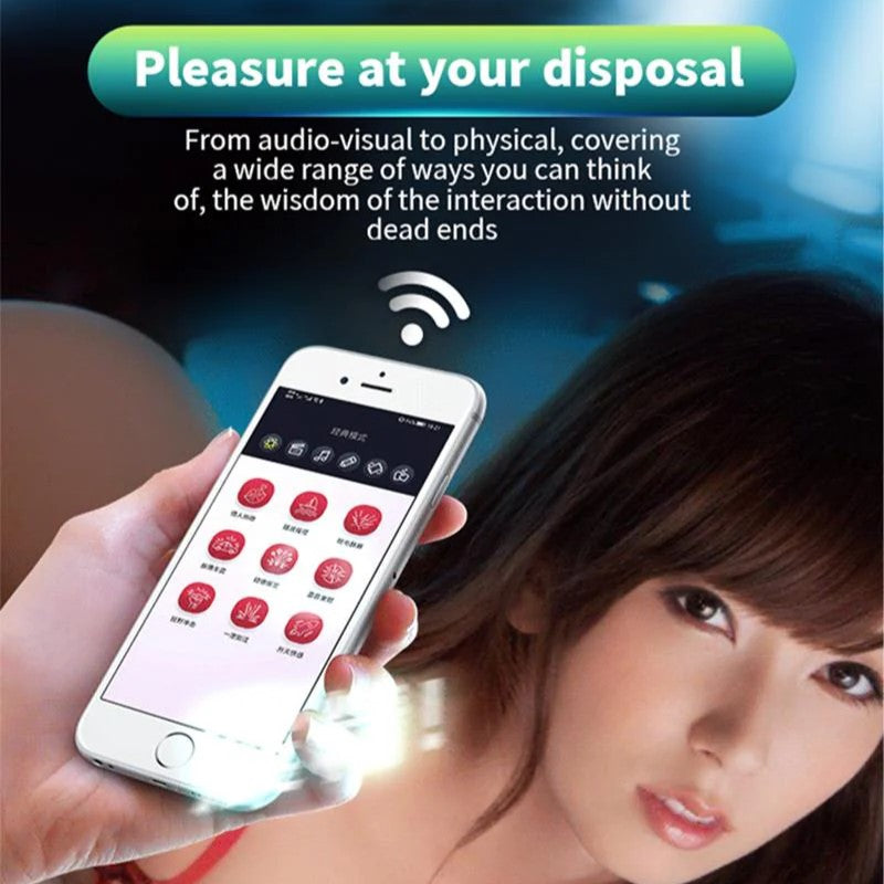 Leten Birds Realistischer vibrierender männlicher Masturbator App-gesteuert – Yui Hatano