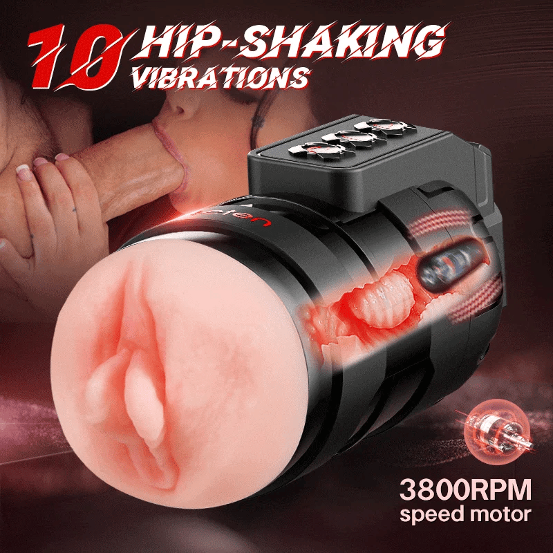Leten Grenade Realistischer, vibrierender Masturbator für Herren, App-gesteuert