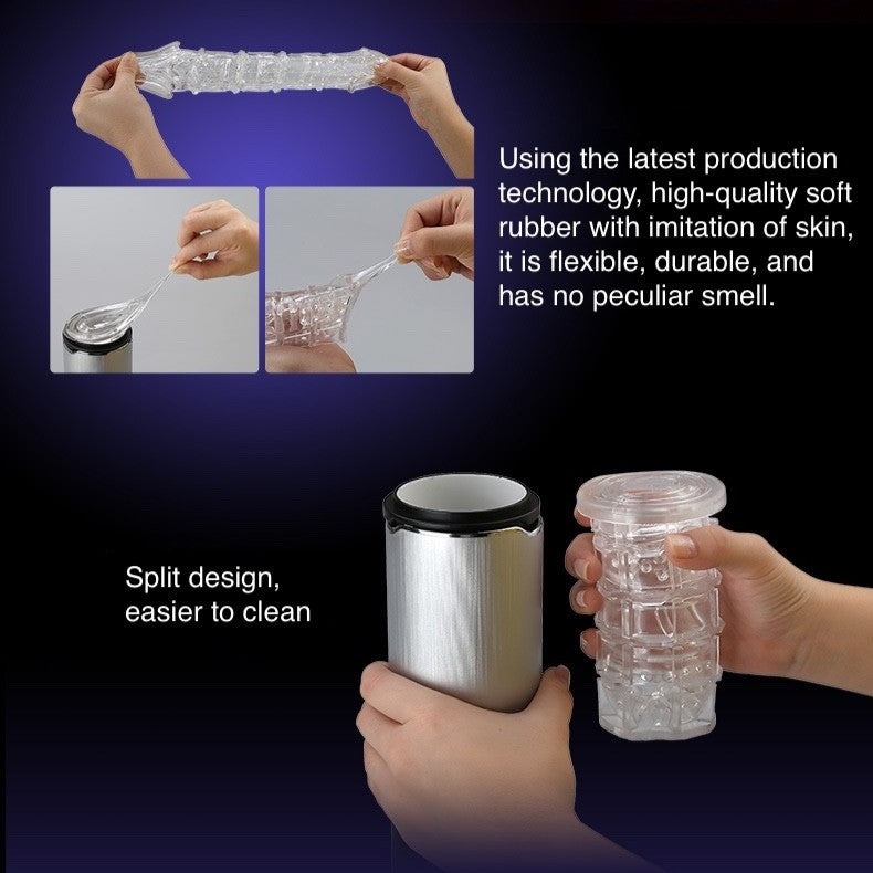 Leten Piston X9 III Stoßender männlicher Masturbator mit Saugnapfbasis