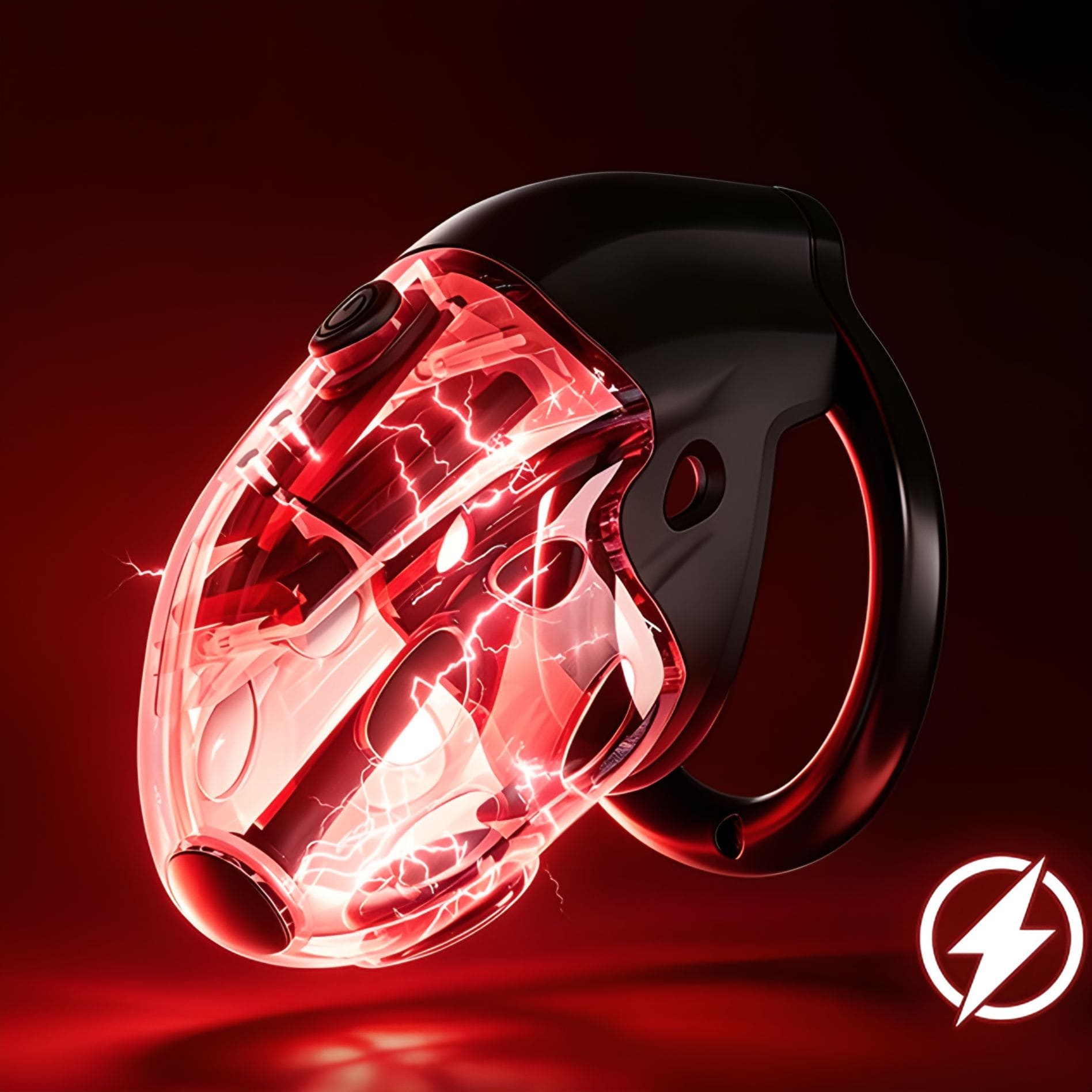 LOCKINK Electric Shock & Vibrating Male Chastity Cage Remote Controlled
