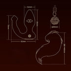 LOCKINK E-Stim Anal Plug with Fox Tail Remote Controlled