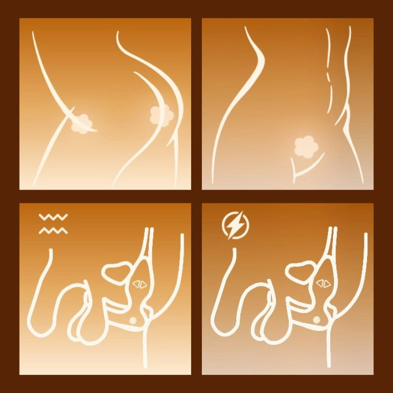 LOCKINK E-Stim Anal Plug with Fox Tail Remote Controlled