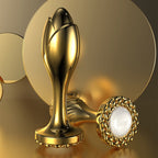 LOCKINK Sevanda Gold Metall Ananalplug mit Perlenfuß