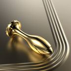 LOCKINK Sevanda Gold Metall Ananalplug mit Perlenfuß