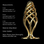 LOCKINK Sevanda Hollow Gold Metal Butt Plug