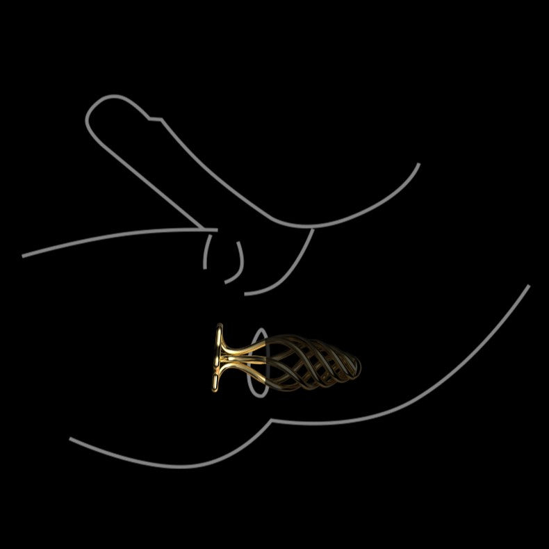 LOCKINK Sevanda Hollow Gold Metal Butt Plug