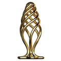 LOCKINK Sevanda Hollow Gold Metal Butt Plug