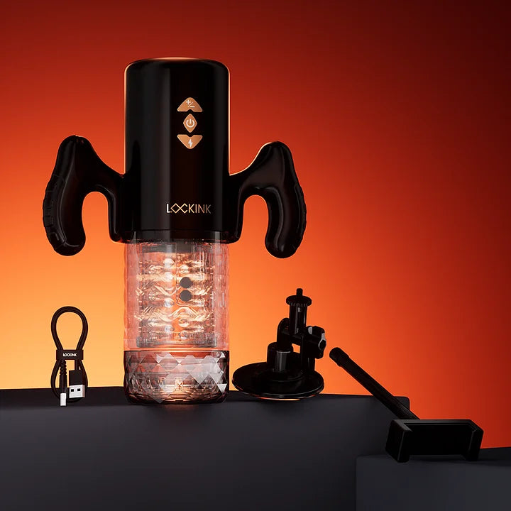 LOCKINK Stoß- & E-Stimulator Masturbator für Männer App-gesteuert