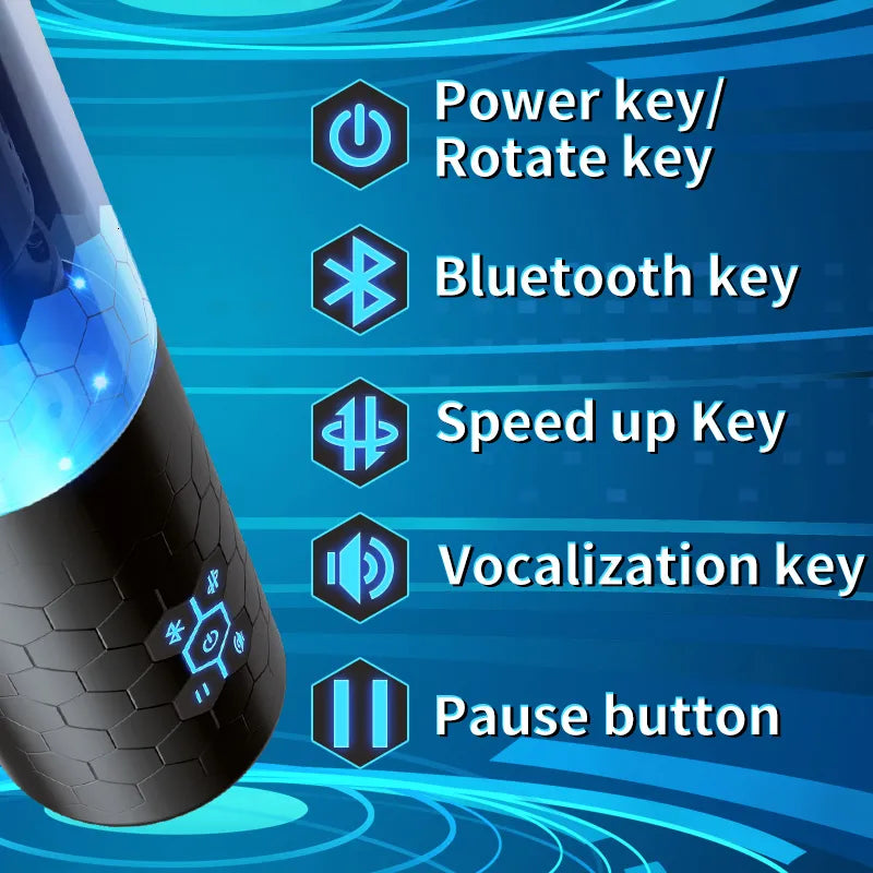 OMYSKY SwardsMan Thrusting & Roataing Male Masturbator Bluetooth