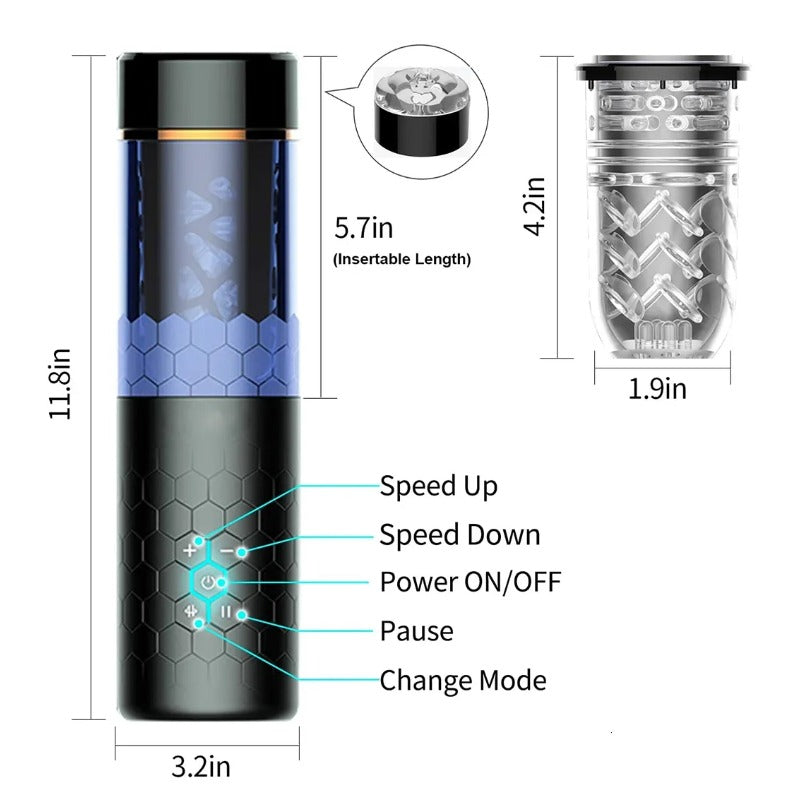 OMYSKY SwardsMan Thrusting & Rotaing Male Masturbator