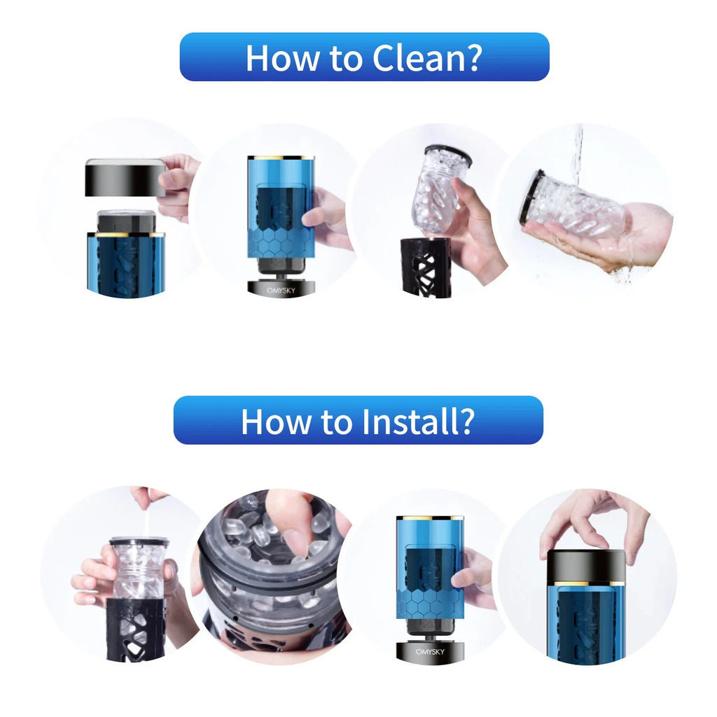 OMYSKY SwardsMan Thrusting & Rotaing Male Masturbator