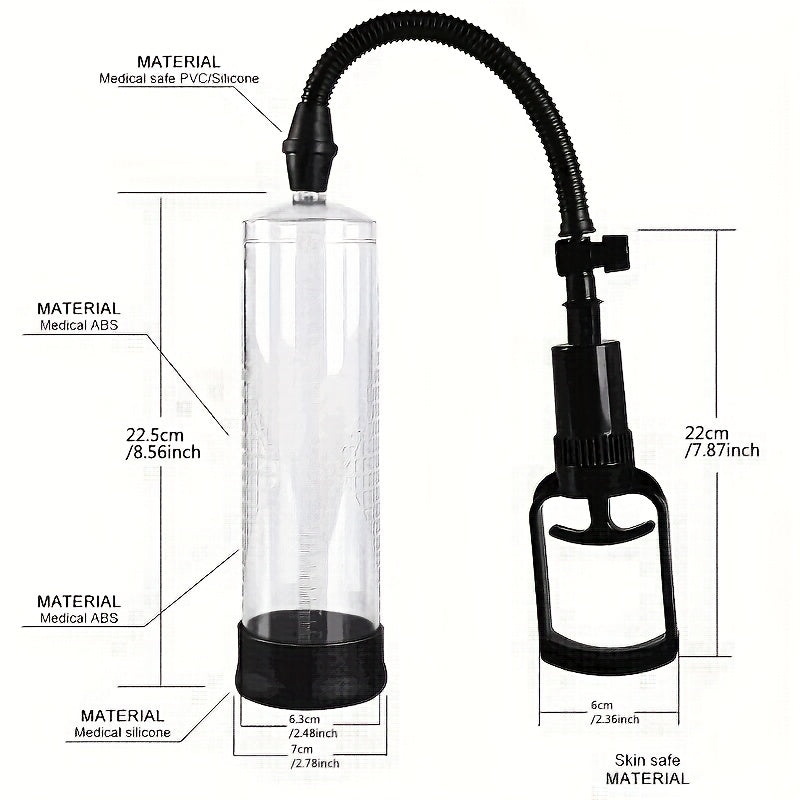 Penis Pump Vacuum Extender with 3 Sleeves