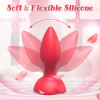 Rose Vibrating Butt Plug Remote Controlled