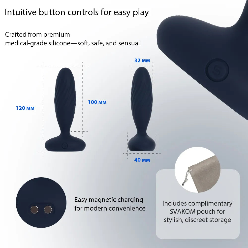 SAVKOM Jordan Thrusting & Vibrating Butt Plug App Controlled